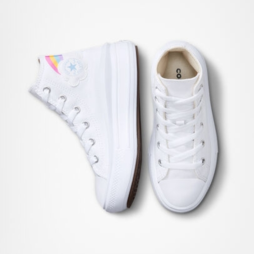 Chuck Taylor All Star Move Platform Rainbow Cloud High-Top Sneakers - Picture 8 of 10